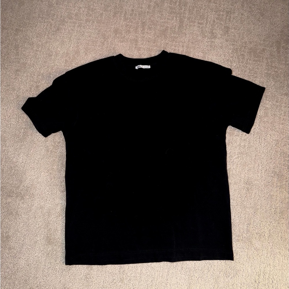 Zara Men's Black Short Sleeve Tee